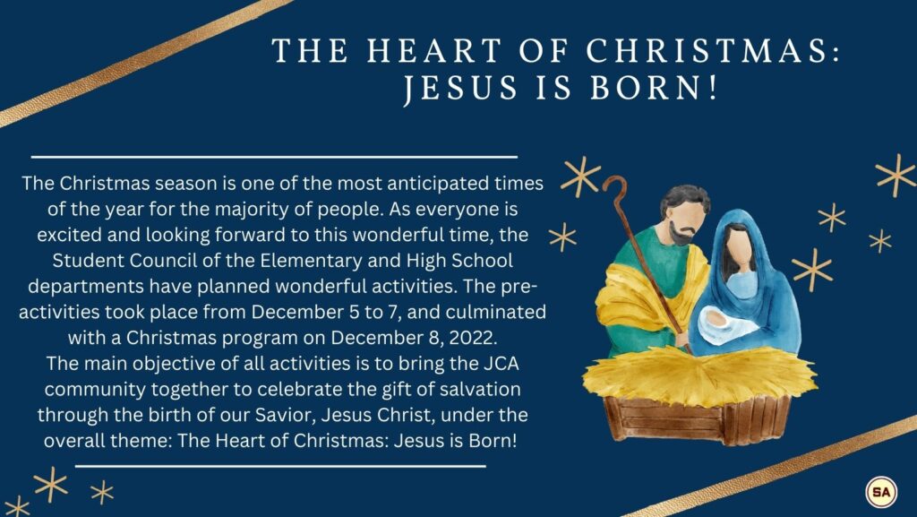 The Heart of Christmas: Jesus is Born! - Jubilee Christian Academy