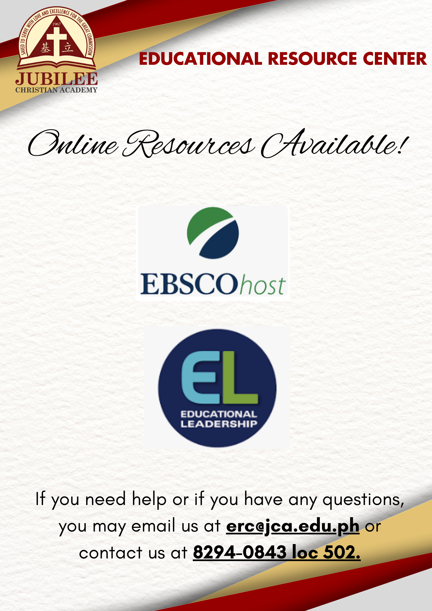 Erc Online Resources