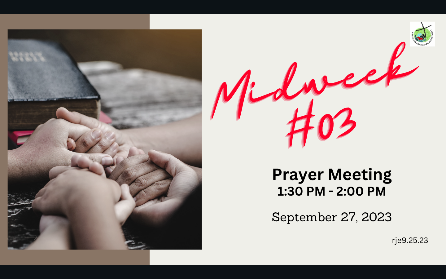 MIDWEEK PRAYER MEETING Jubilee Christian Academy